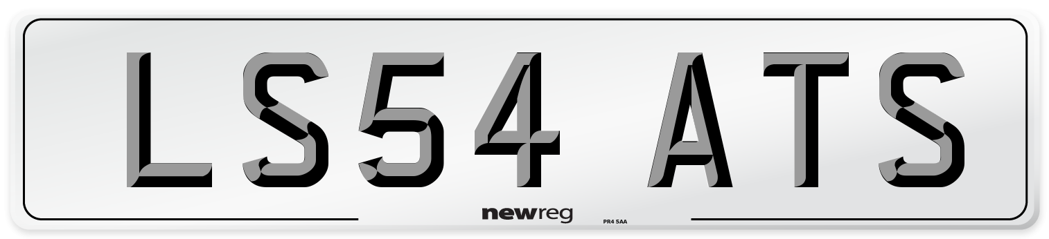 LS54 ATS Number Plate from New Reg